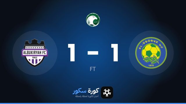 تعادل مثير بين الأوروباه والبوكايريياه 1-1 في الجولة 8 من الدوري السعودي