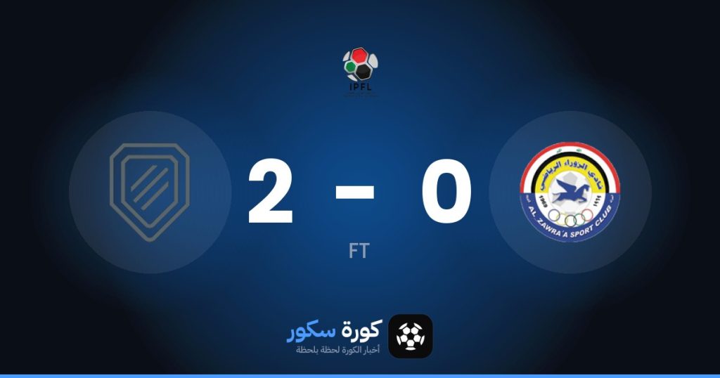 نتيجة مباراة الزوراء والشرطة العراقي
