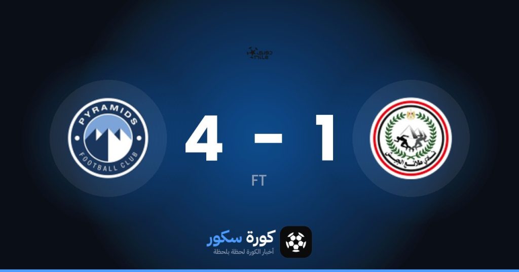نتيجة مباراة طلائع الجيش وبيراميدز