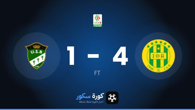شبيبة القبائل يكتسح اتحاد بسكرة بنتيجة 4-1 في الدوري الجزائري