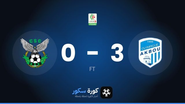أولمبي أقبو يسحق شباب قسنطينة 3-0 في الجولة 7 من الدوري الجزائري