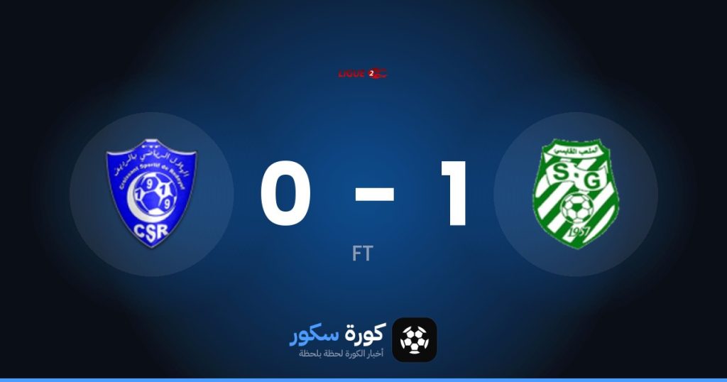 نتيجة مباراة الملعب القابسي وريداييف